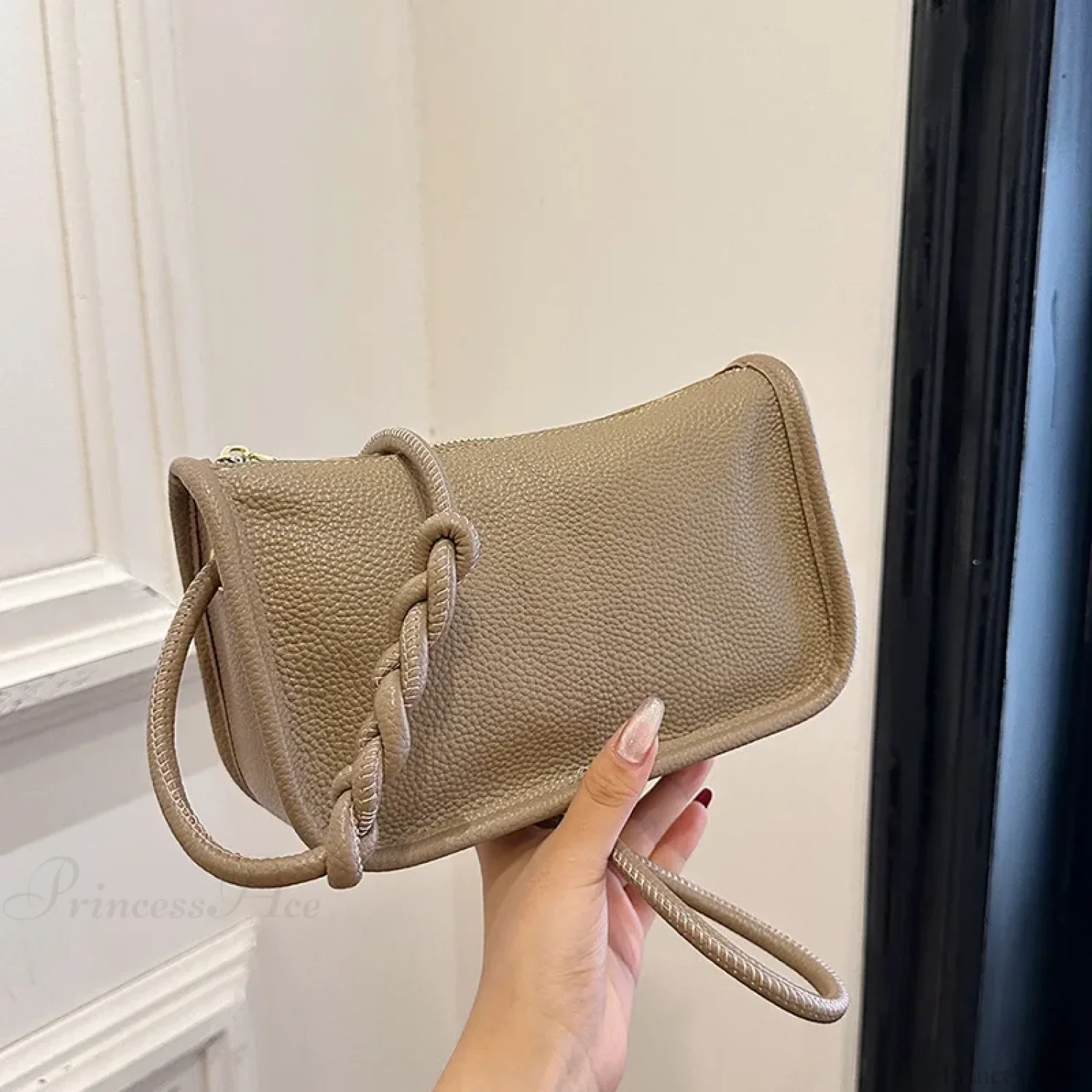 100% Real Cowhide Leather Crossbody Bag - Image 9