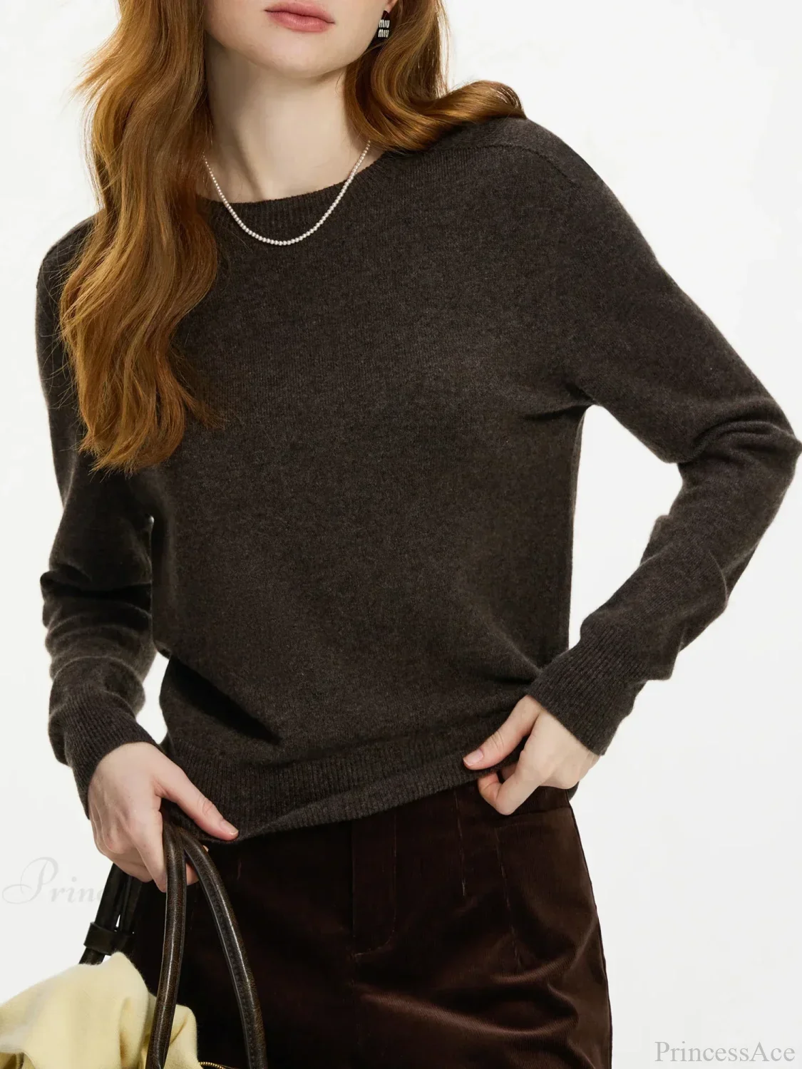 100% Wool Seamless Crew Neck Sweater - Image 2
