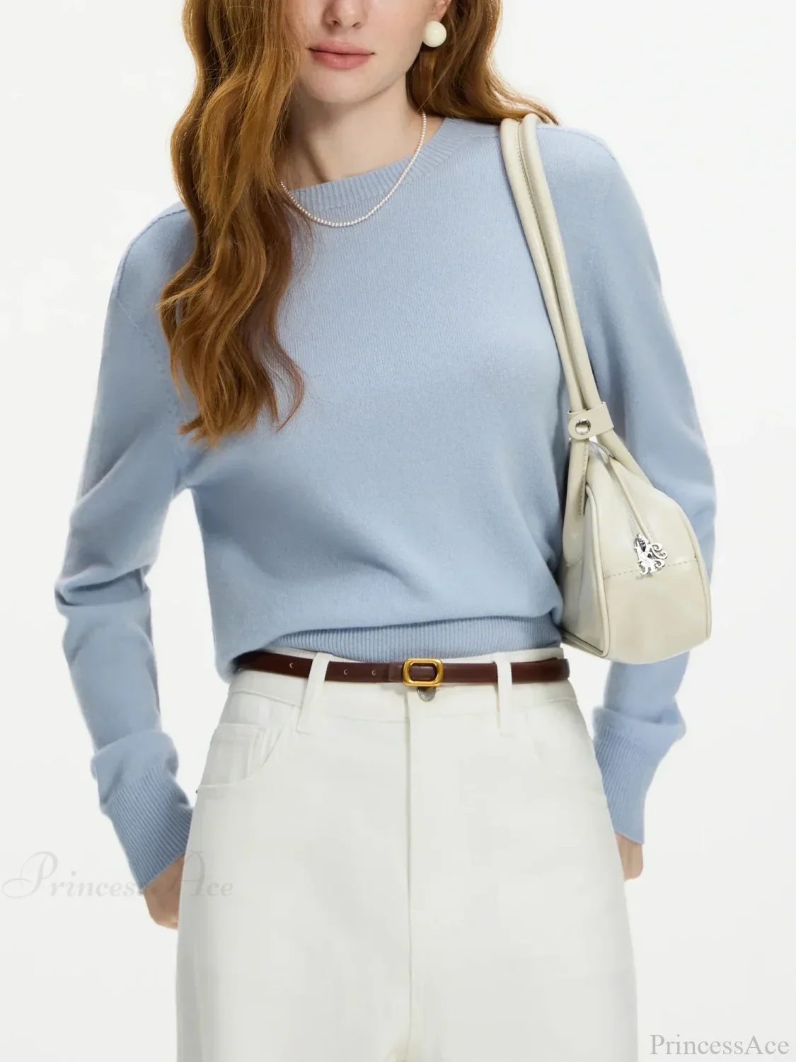 100% Wool Seamless Crew Neck Sweater - Image 8