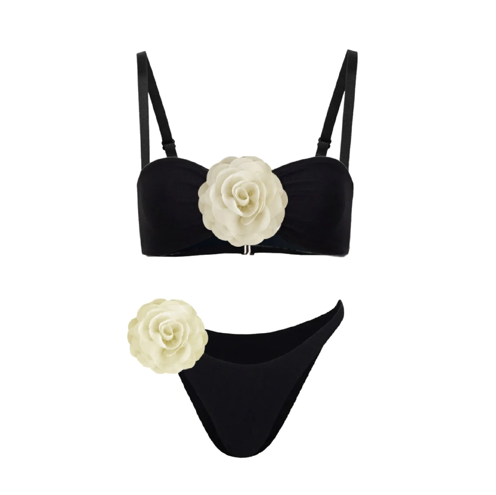 3D Floral Halter Bikini Set - Image 12