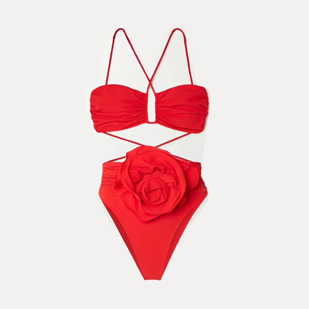 3D Floral Halter Bikini Set - Image 20