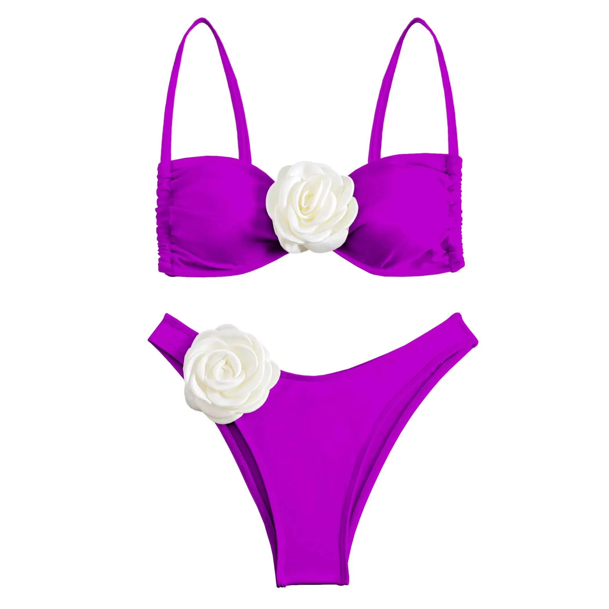 3D Floral Halter Bikini Set - Image 29