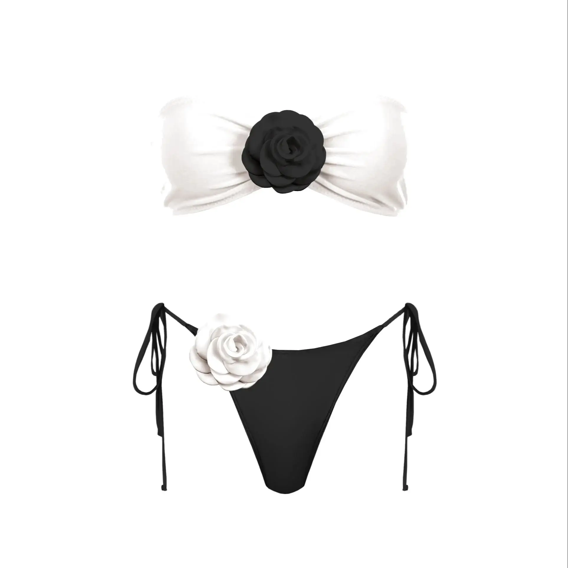 3D Floral Halter Bikini Set - Image 30