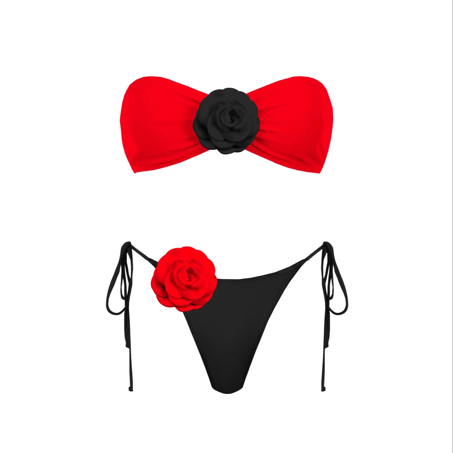 3D Floral Halter Bikini Set - Image 33
