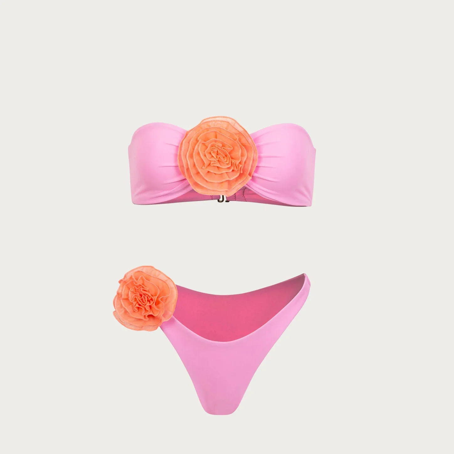3D Floral Halter Bikini Set - Image 4