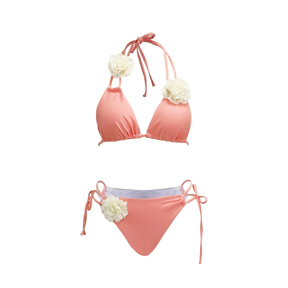 3D Floral Halter Bikini Set - Image 6