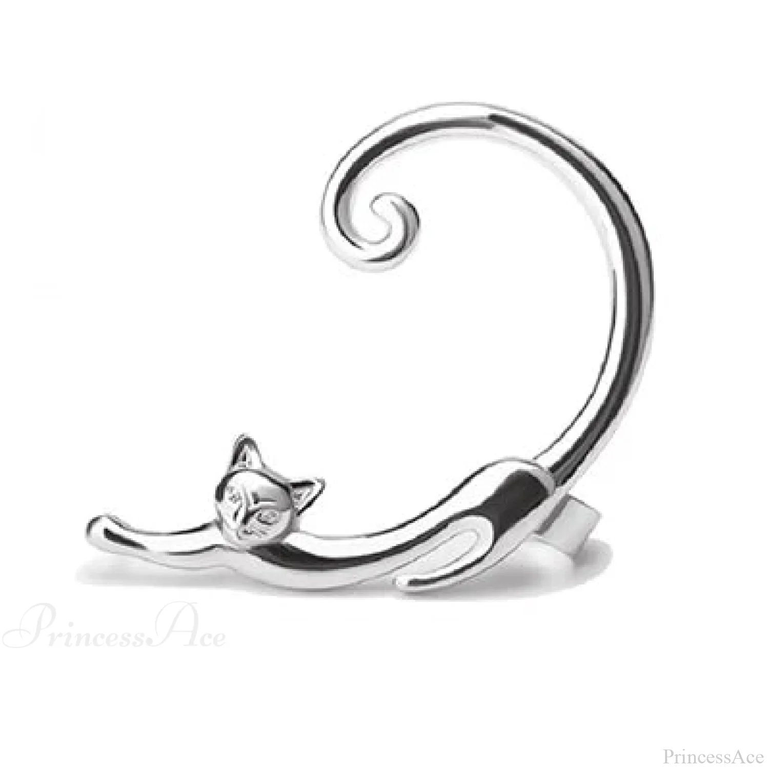 Adorable Feline Clip On Ear Cuff Wrap Earring - Image 8
