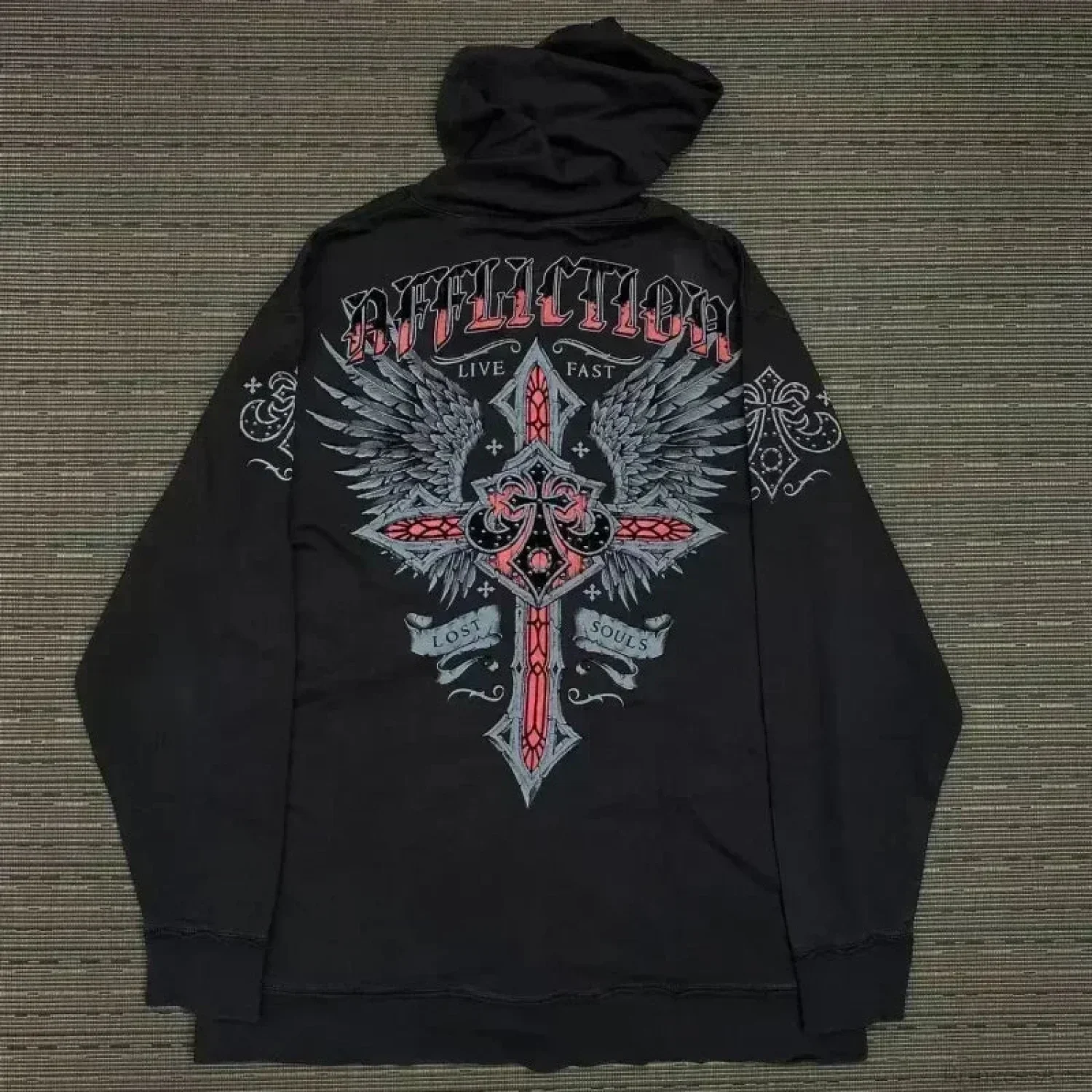 American Gothic Skull Large Zipper Hoodie - Image 10