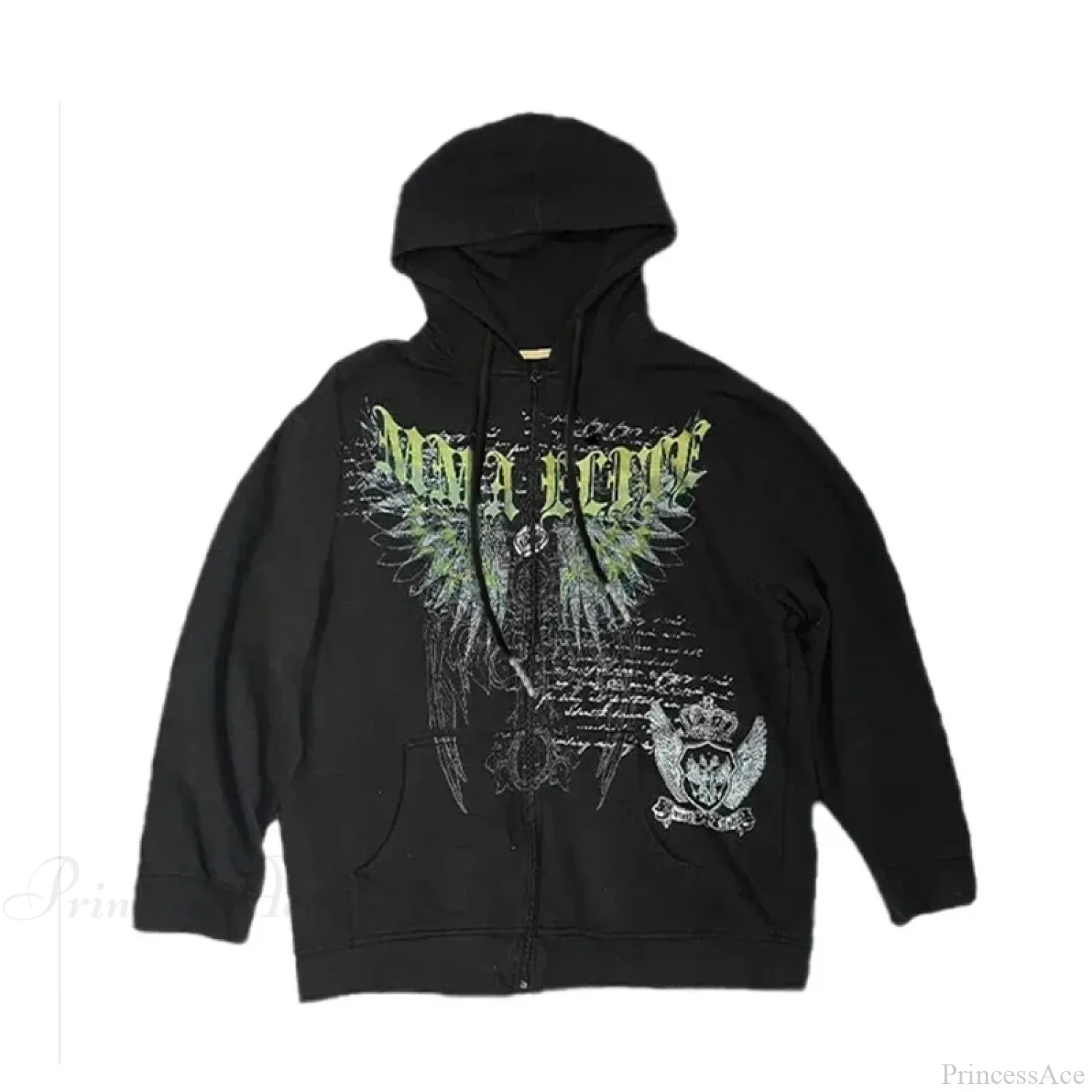 Angel Wing Functional Pleat Hoodie - Image 10