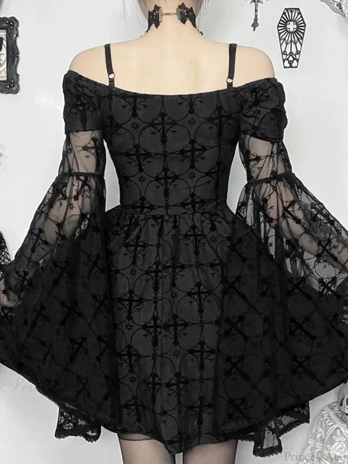 Angry Flare Sleeve Mini Dress - Image 4