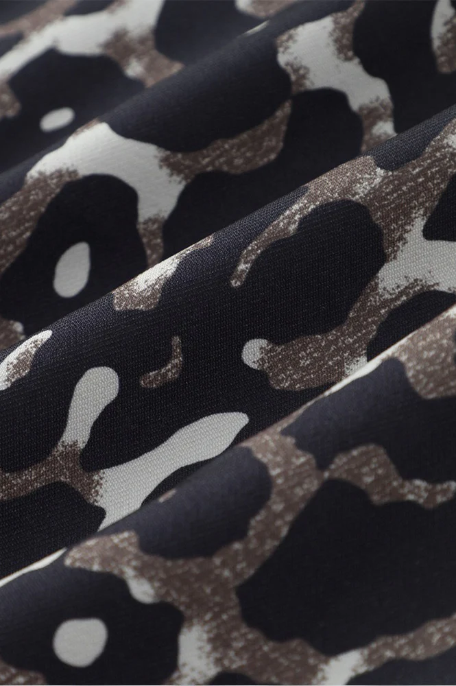 Animal Print Cotton Casual Coat - Image 3