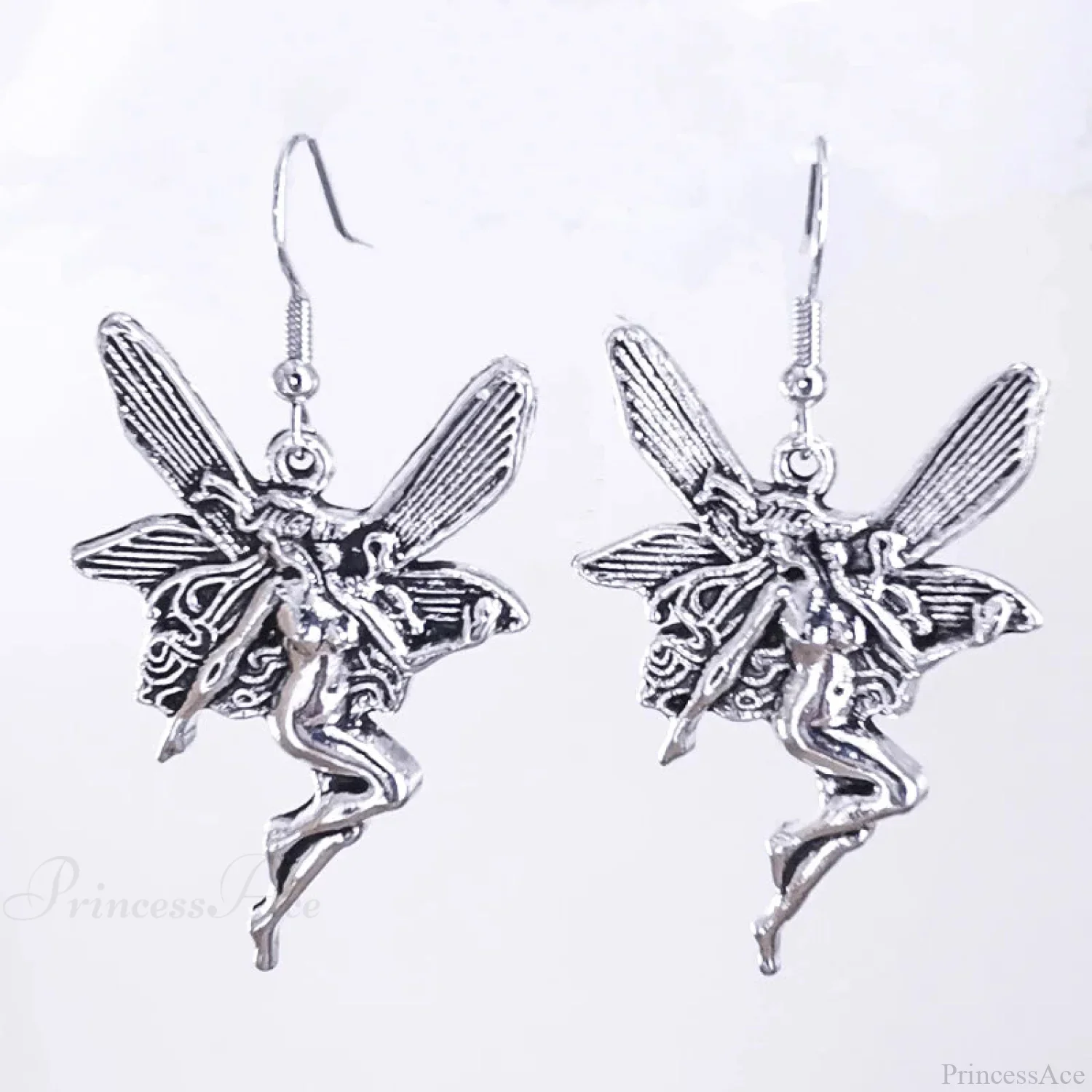Antique Fairy Wings Grunge Dangling Earring - Image 5
