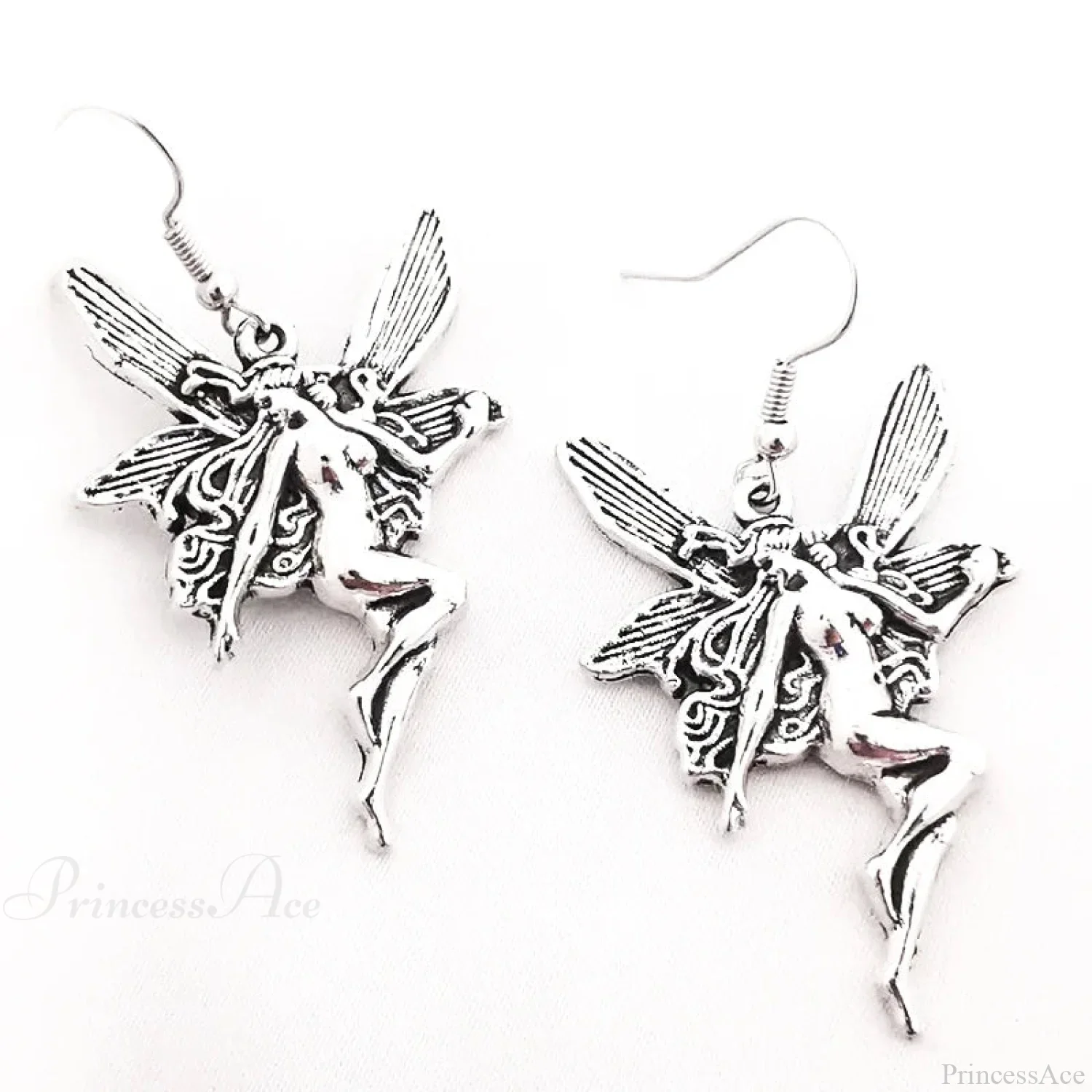 Antique Fairy Wings Grunge Dangling Earring - Image 7