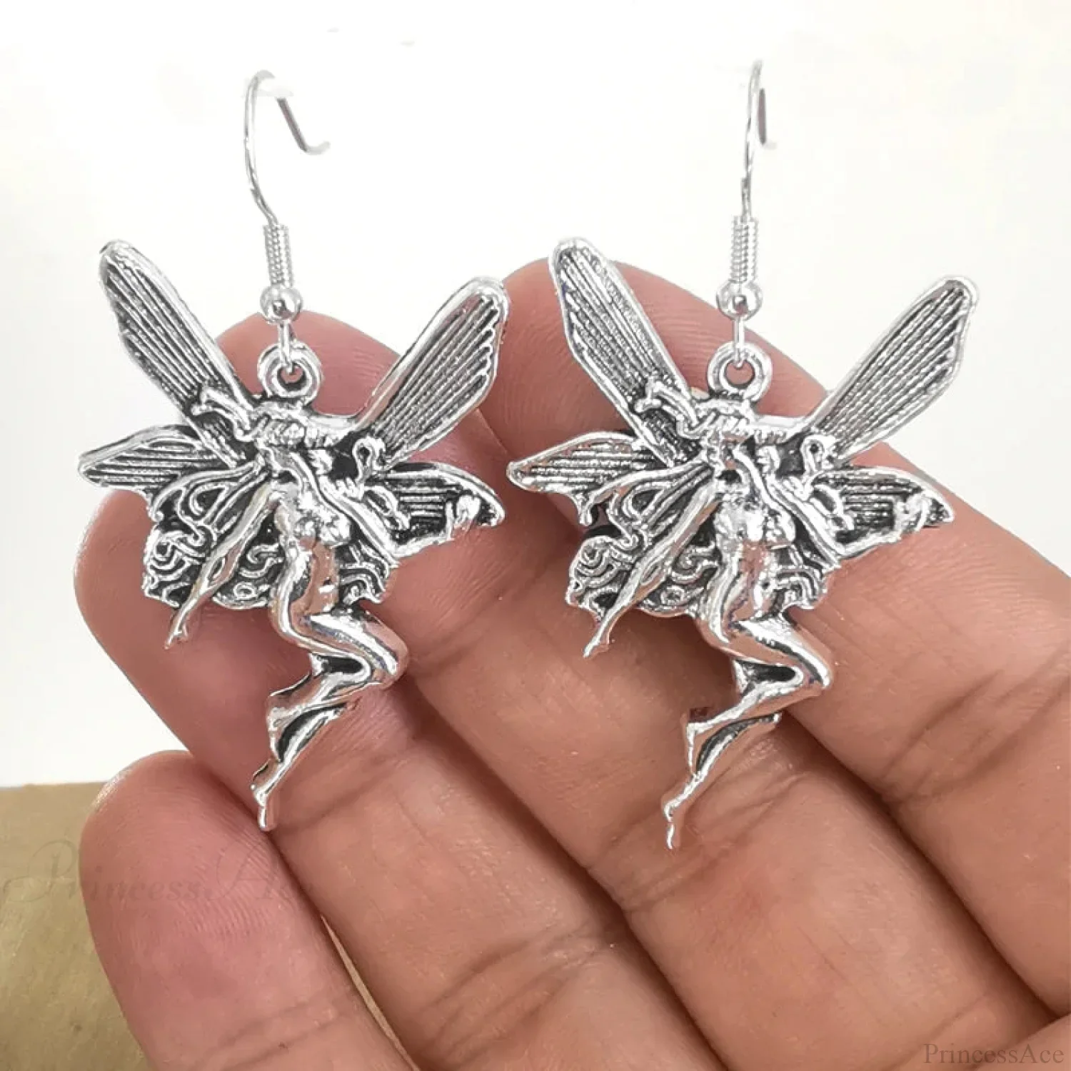 Antique Fairy Wings Grunge Dangling Earring - Image 9