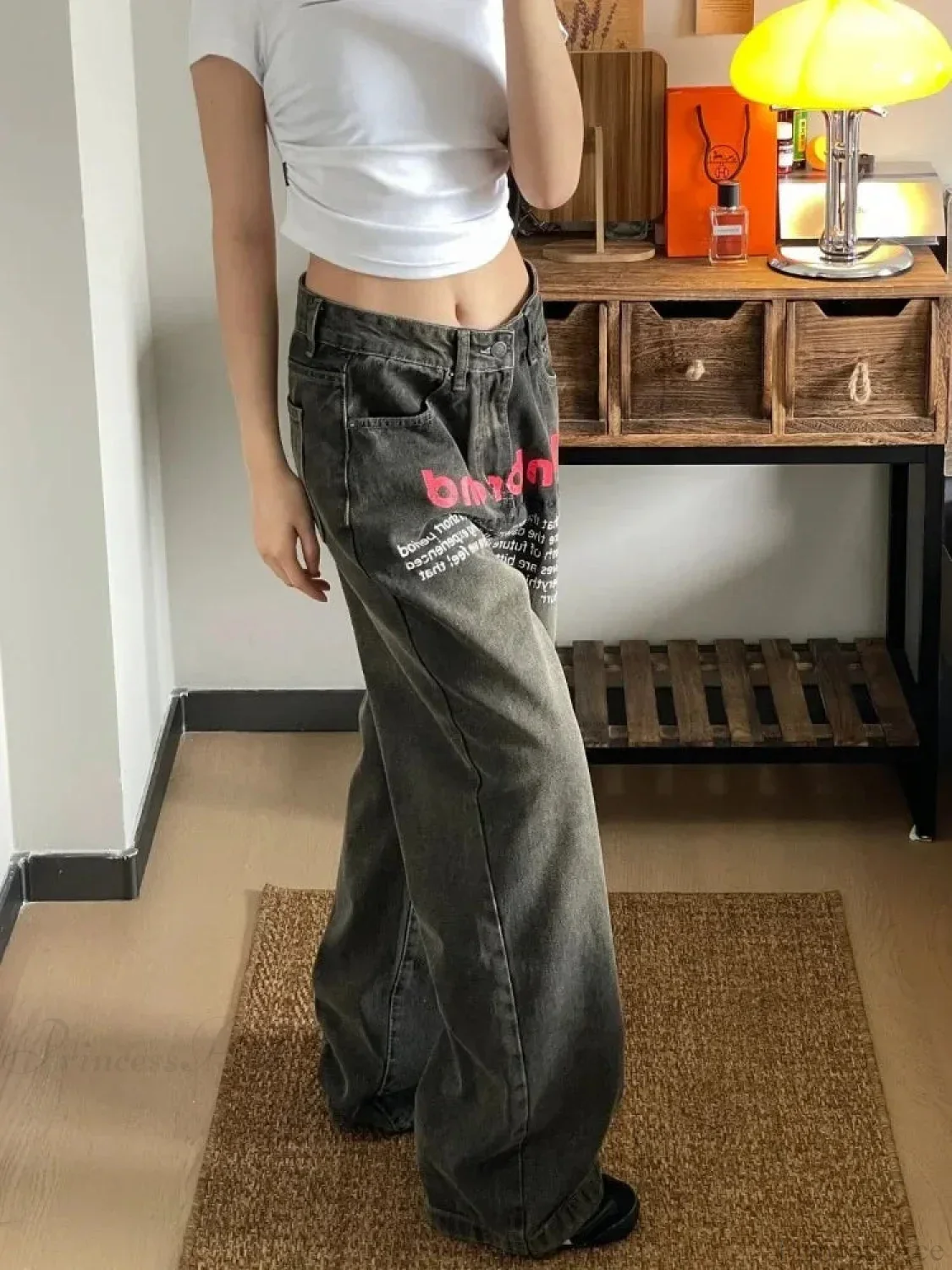 Antique Gothic Baggy Letter Pant - Image 4