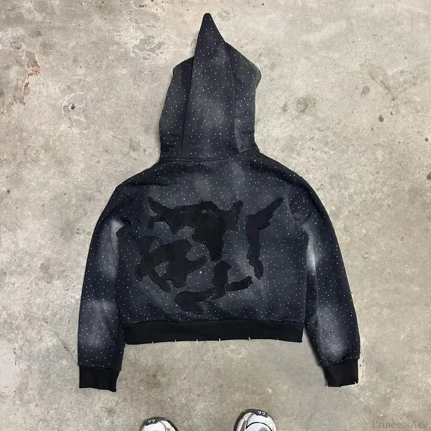 Antique Gothic Flash Diamond Hoodie - Image 2