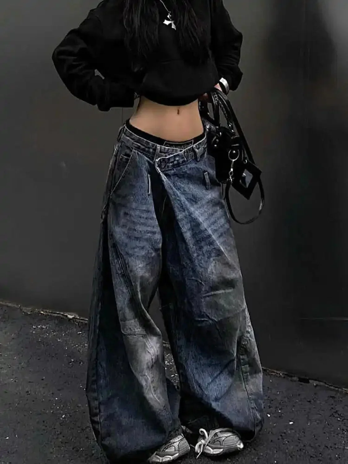 Antique Gothic Tall Waist Baggy Pant - Image 4