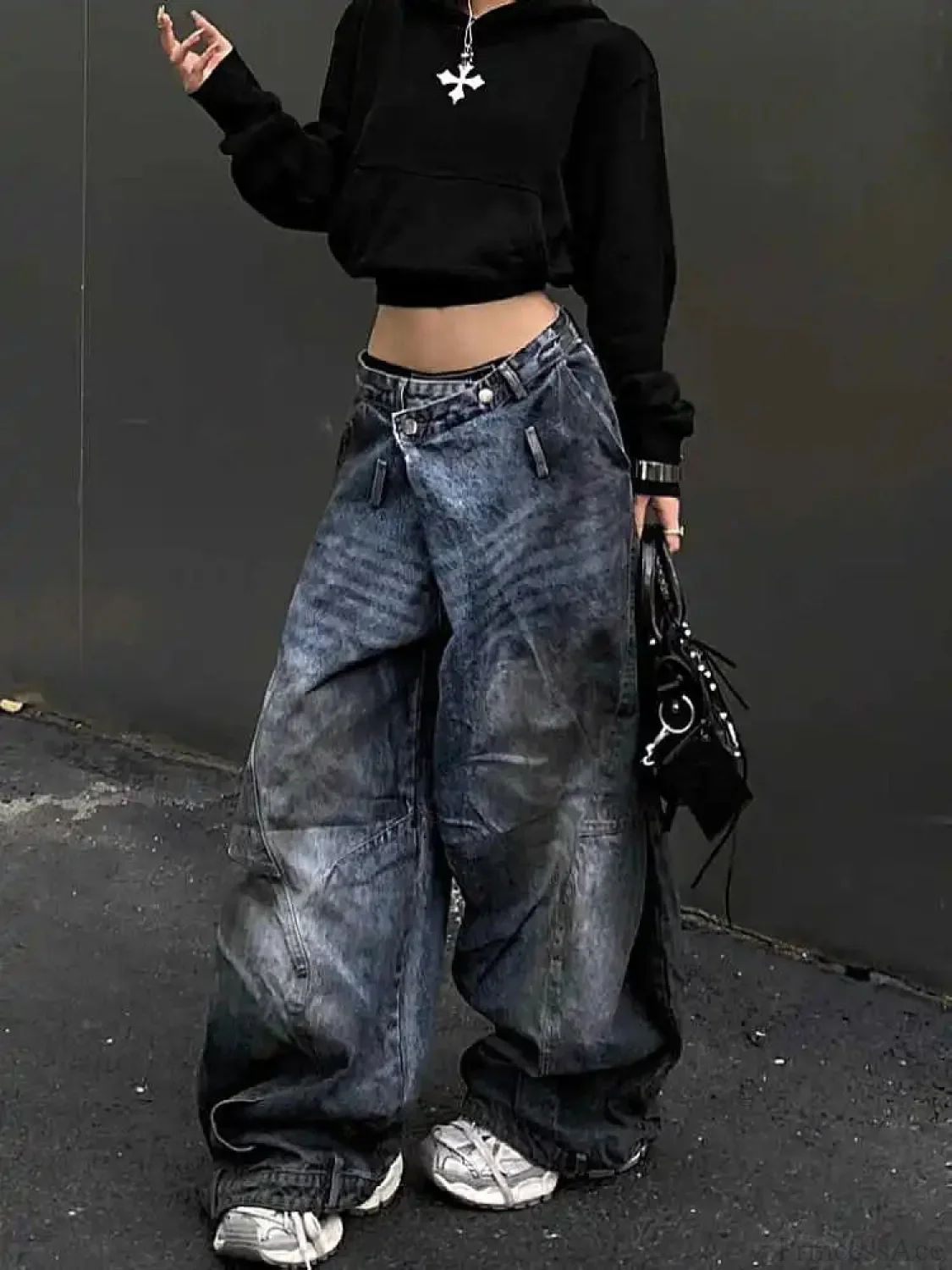 Antique Gothic Tall Waist Baggy Pant - Image 5