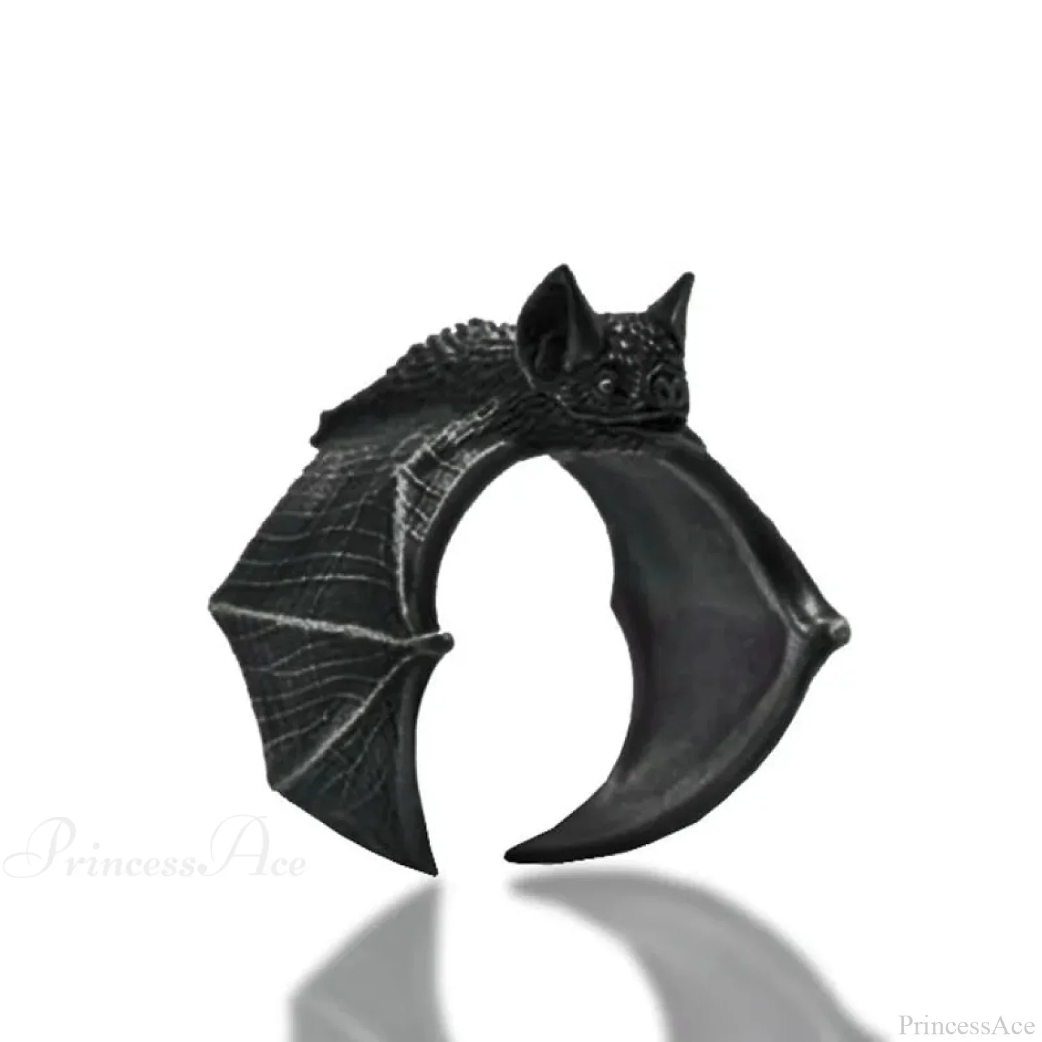 Antique Halloween Bat Gothic Ring - Image 2
