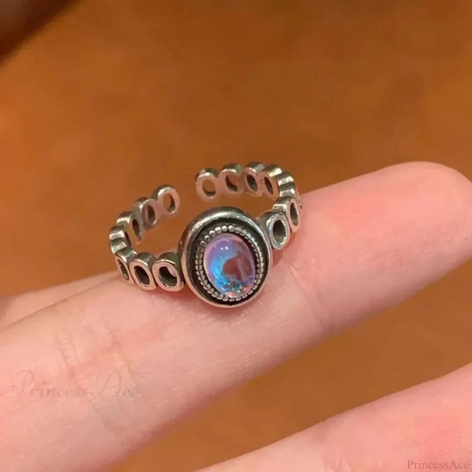 Antique Mysterious Crimson Crystal Cross Band - Image 6