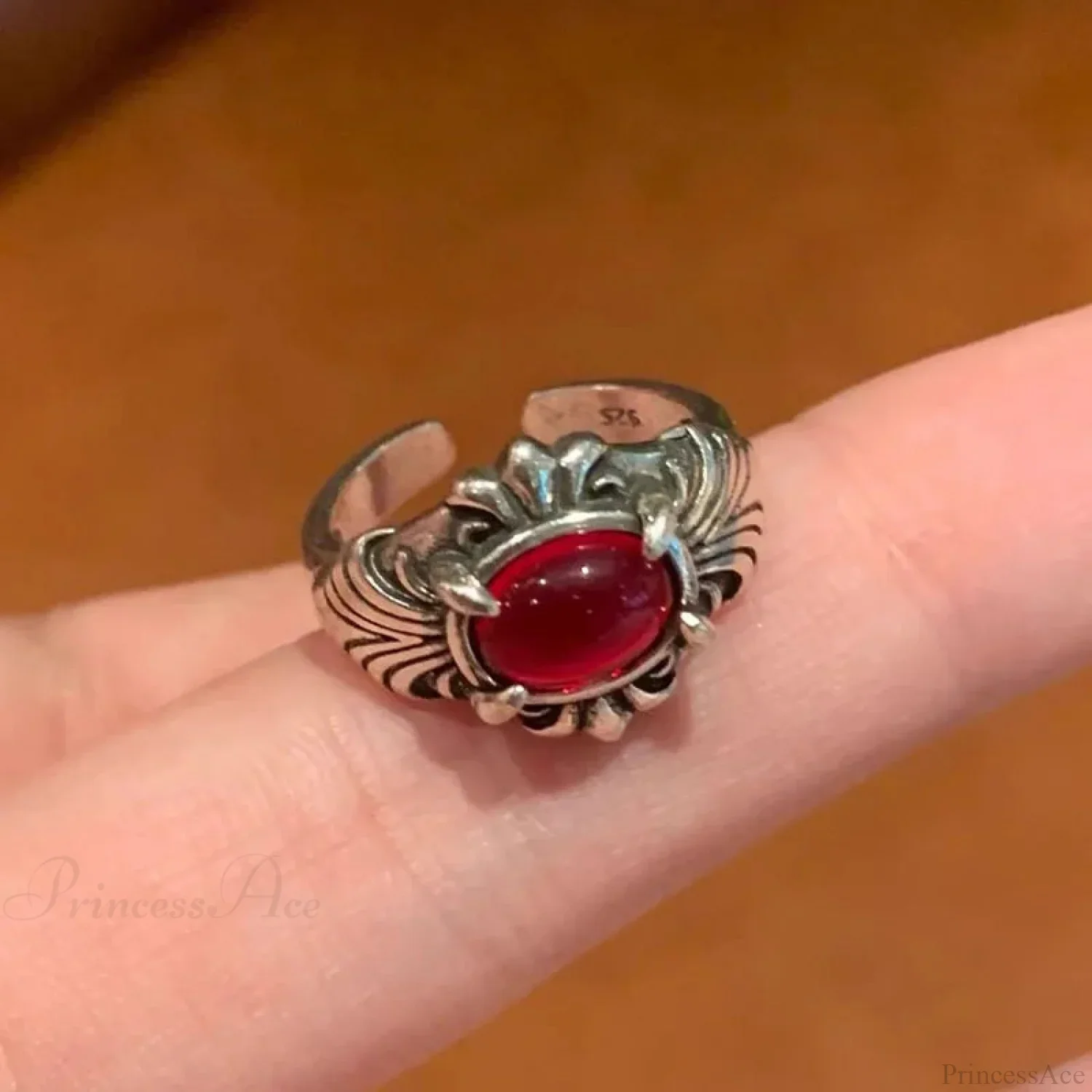 Antique Mysterious Zircon Cross Band - Image 4