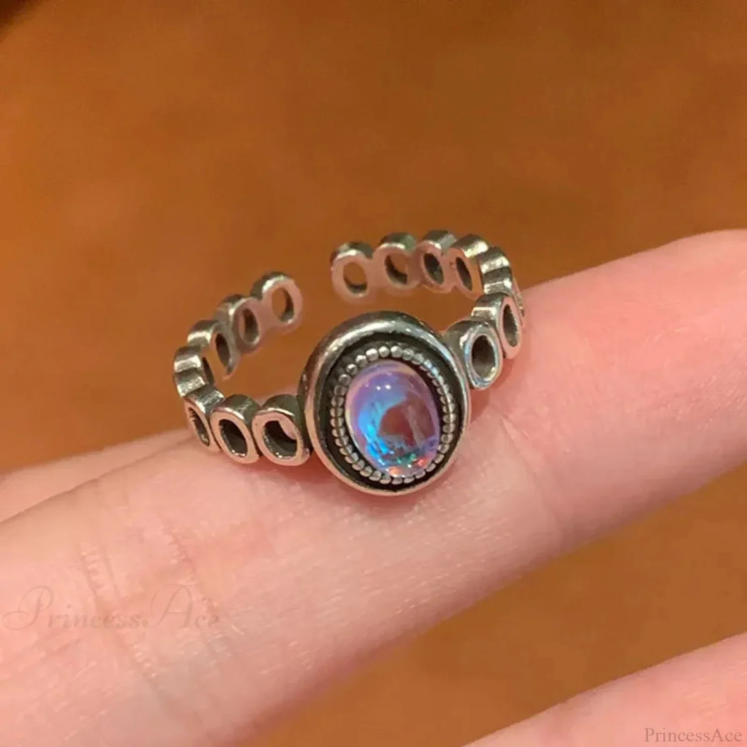 Antique Mysterious Zircon Cross Band - Image 5