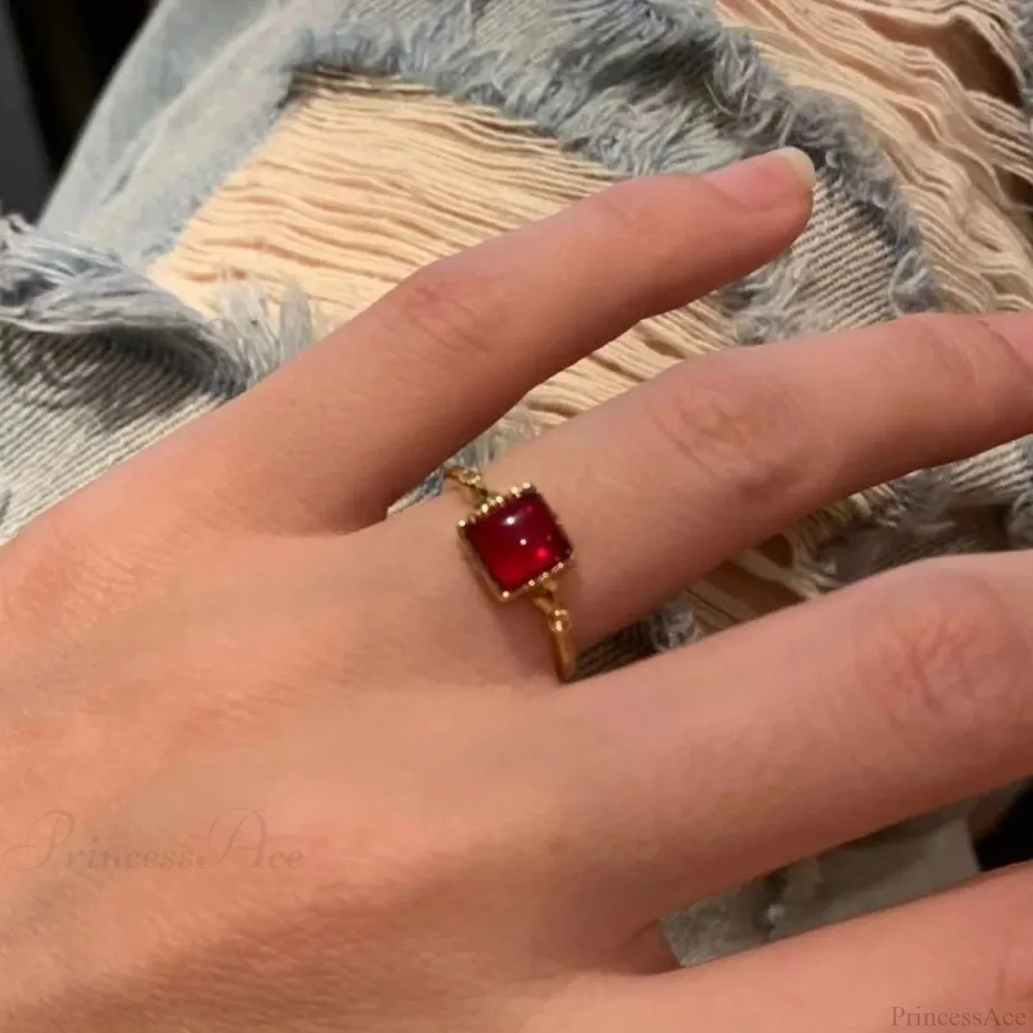 Antique Mysterious Zircon Cross Band - Image 6