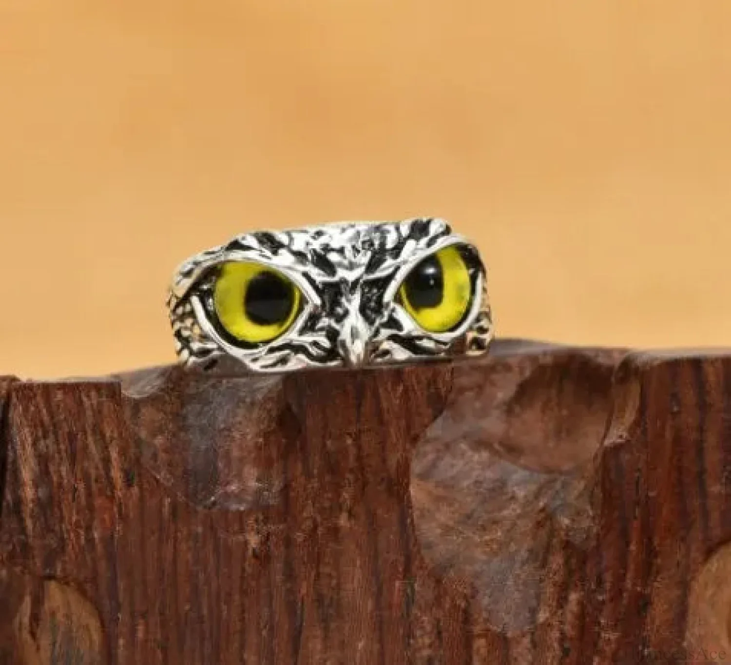 Antique Owl Creature Dark Ring - Image 5