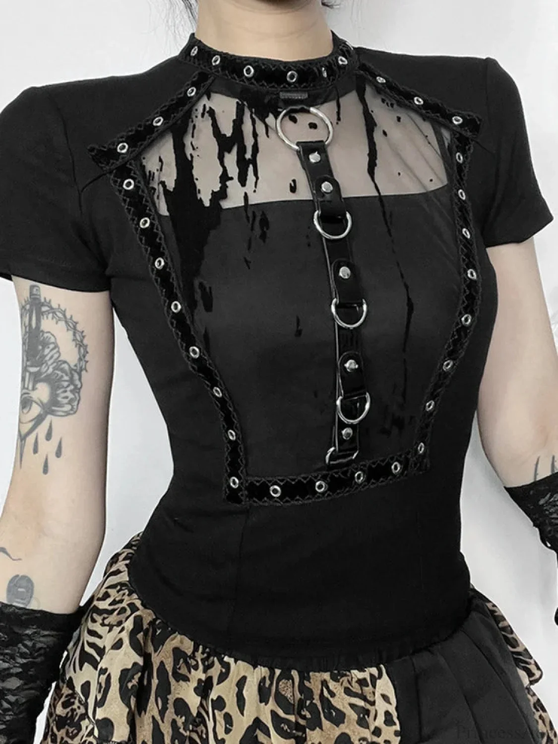 Antique Seductive Empty Out Blouse - Image 2