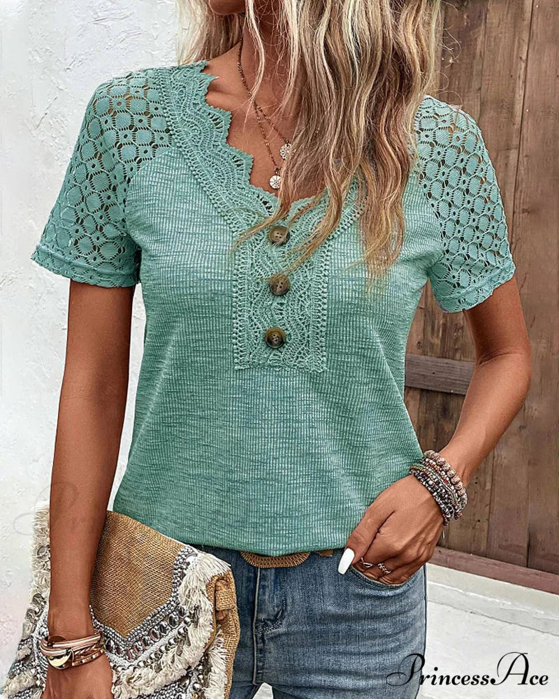 Arm Brief Lace T Shirt - Image 10