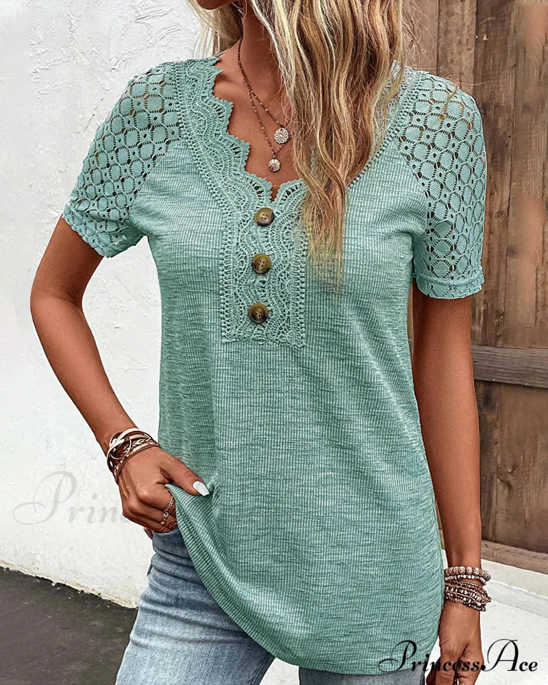 Arm Brief Lace T Shirt - Image 11
