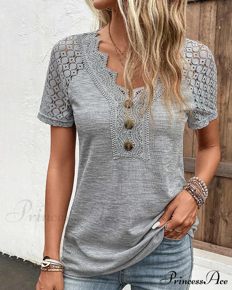 Arm Brief Lace T Shirt - Image 3