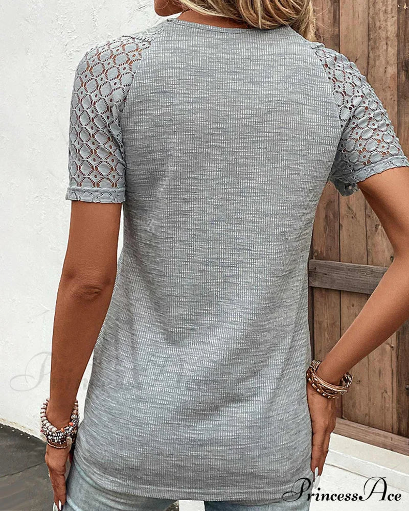 Arm Brief Lace T Shirt - Image 5