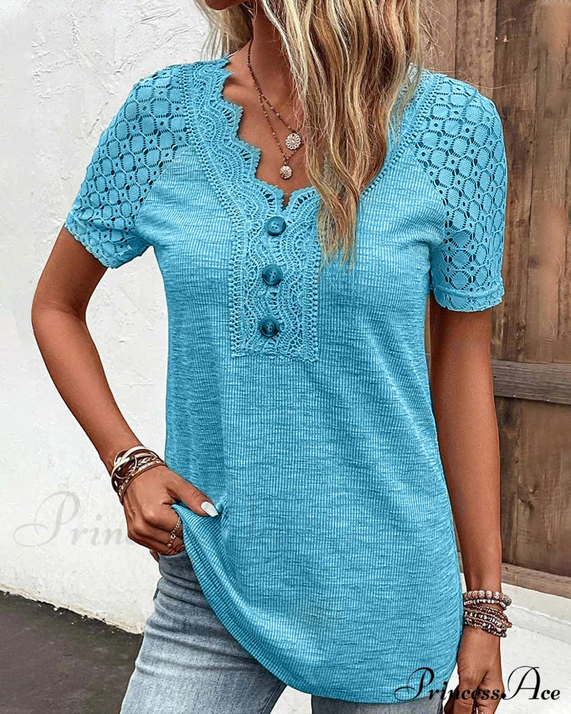 Arm Brief Lace T Shirt - Image 7