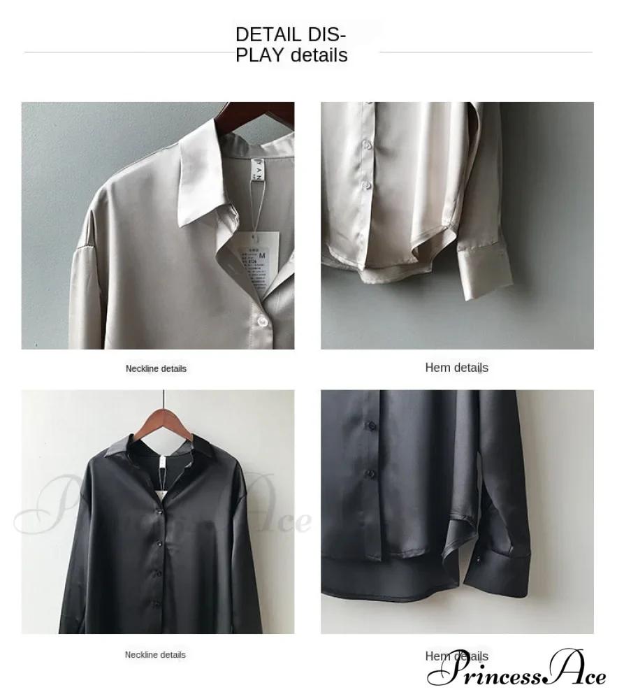 Vintage Long Sleeve Silk Blouse - Image 13