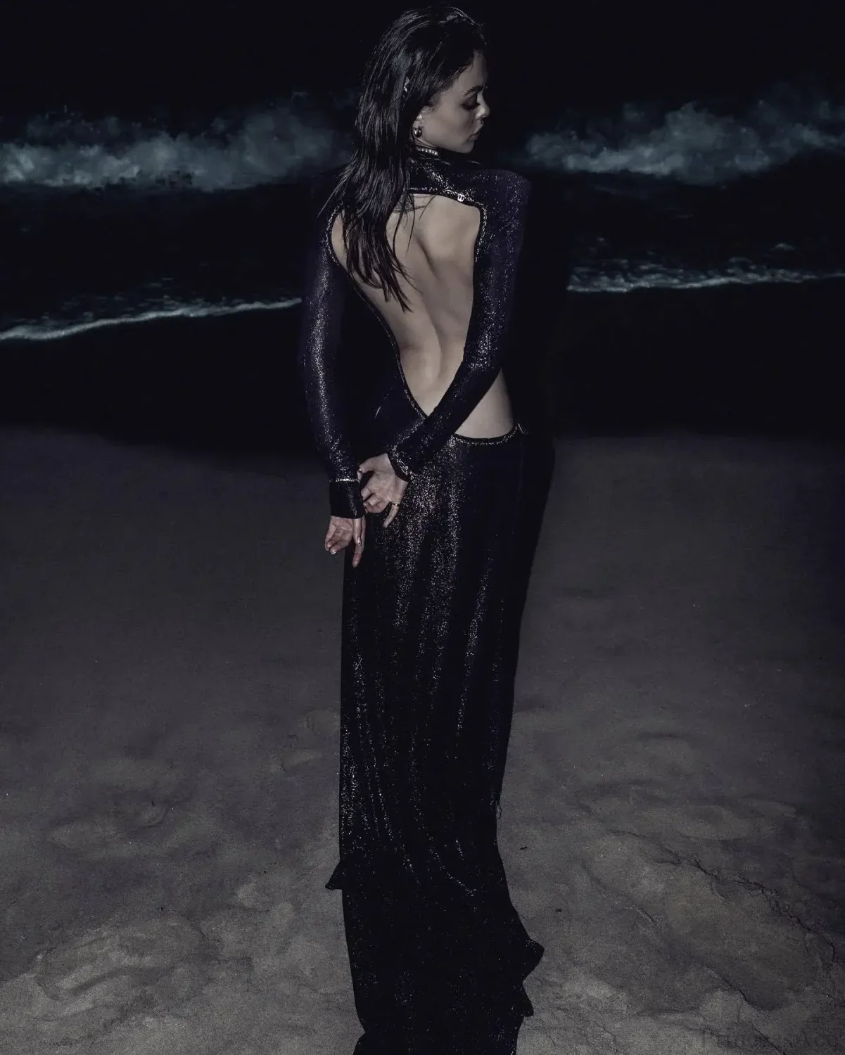 Asymmetrical Backless Party Dress - Image 5
