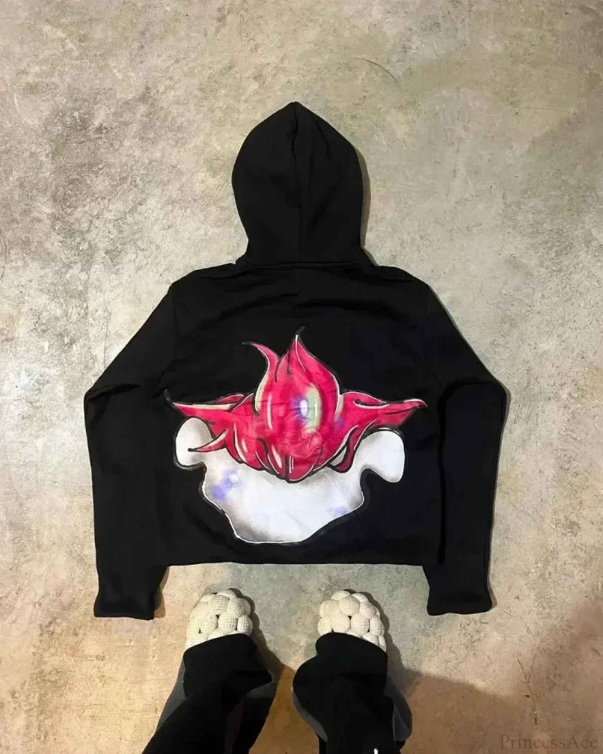 Autumn Fun Pattern Printed Hoodie - Image 4