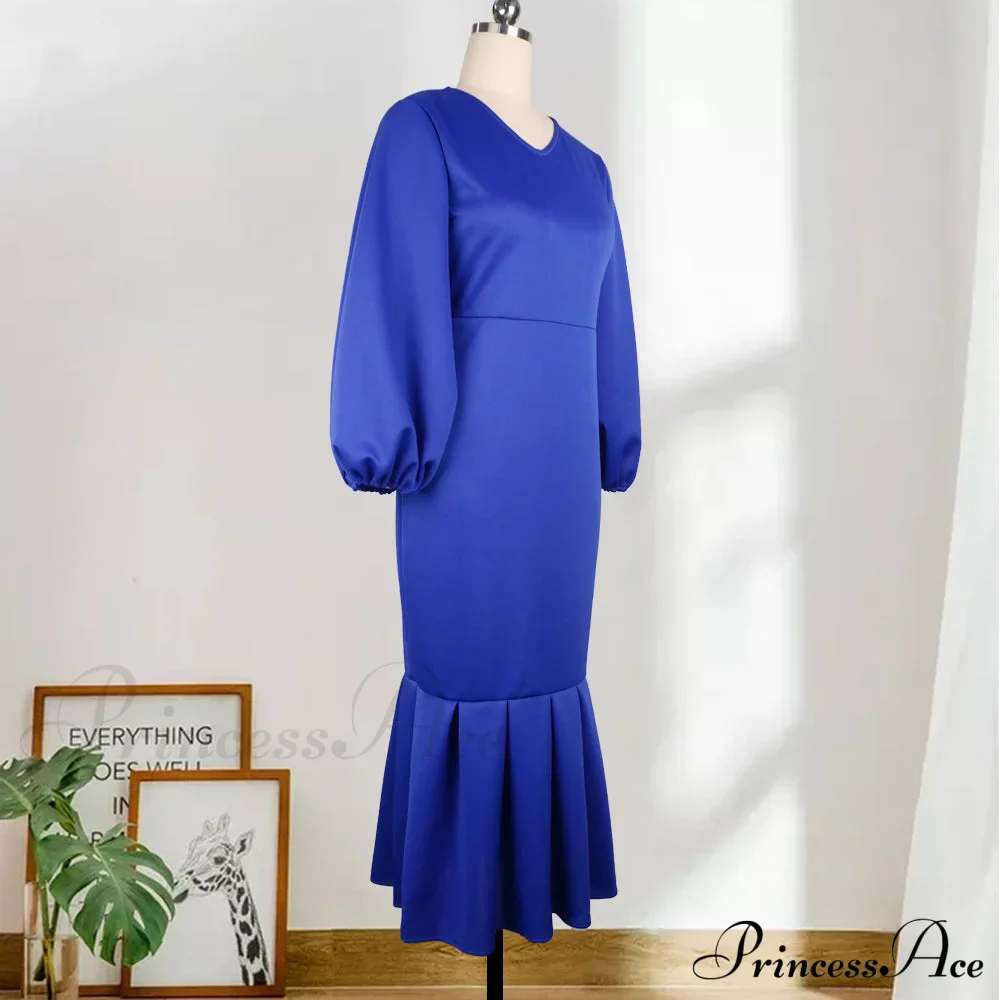 Autumn Spring Occasion Female V Neck Event BerryBetty Gown African Puff Sexy Bodycon Women Fashion Robes Sleeves Party Long Vestidos - Image 11