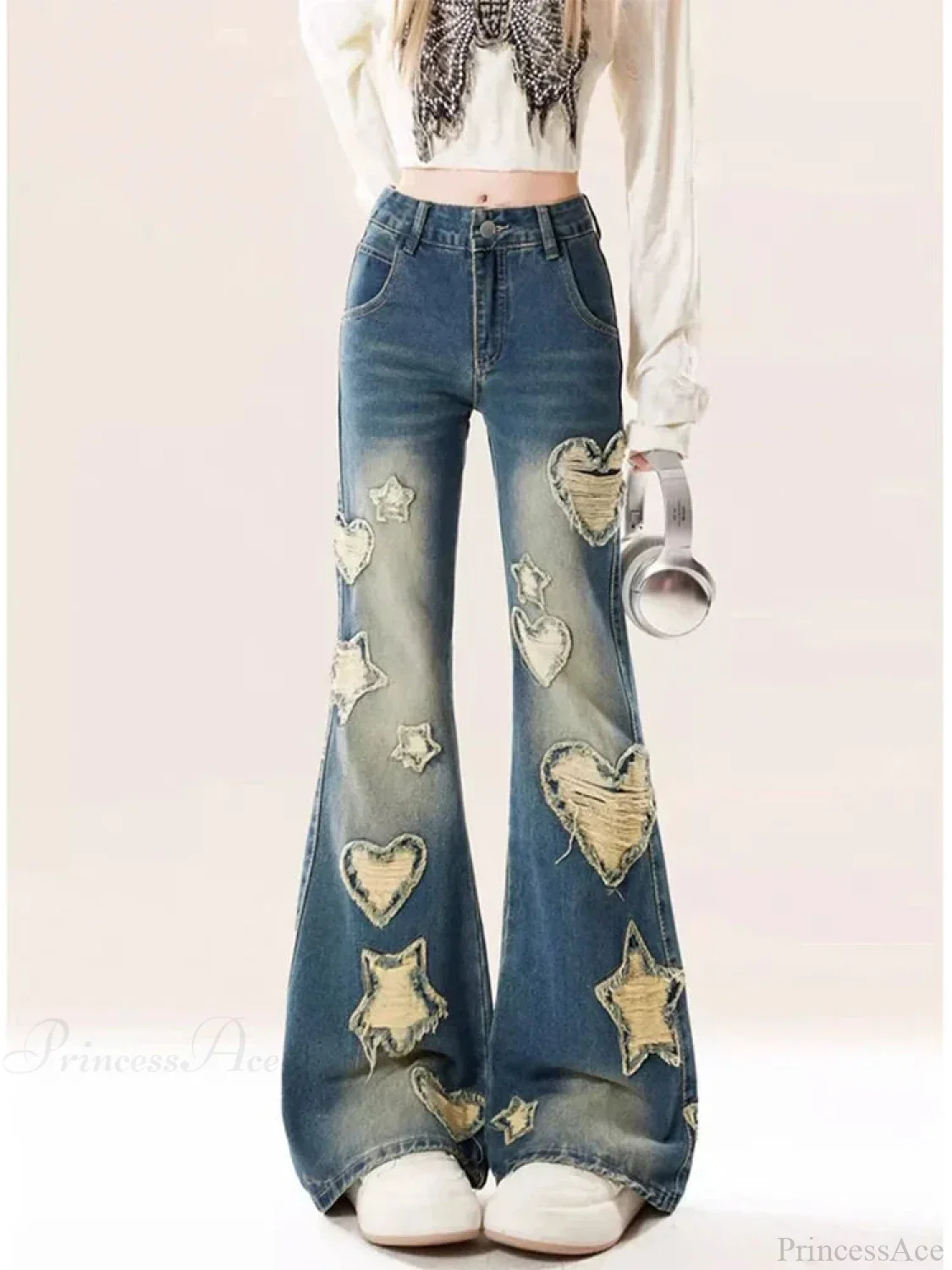 Azure Medieval Baggy Flare Star Pant - Image 4