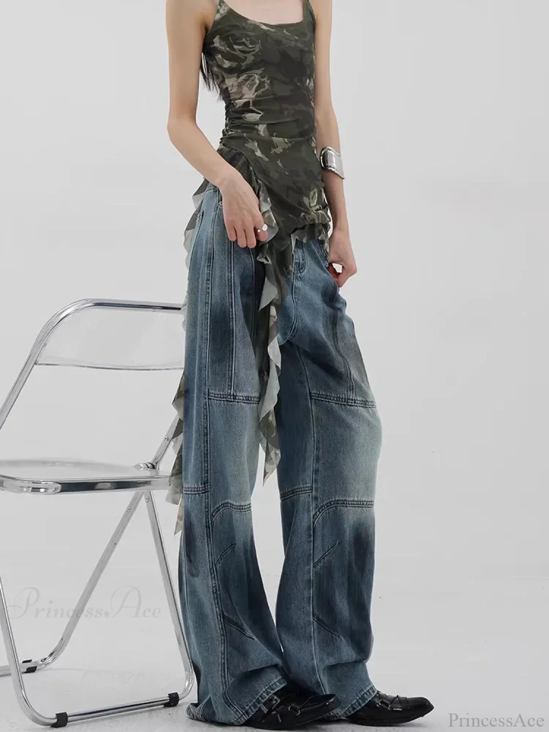 Azure Medieval Loose Harajuku Pant - Image 2