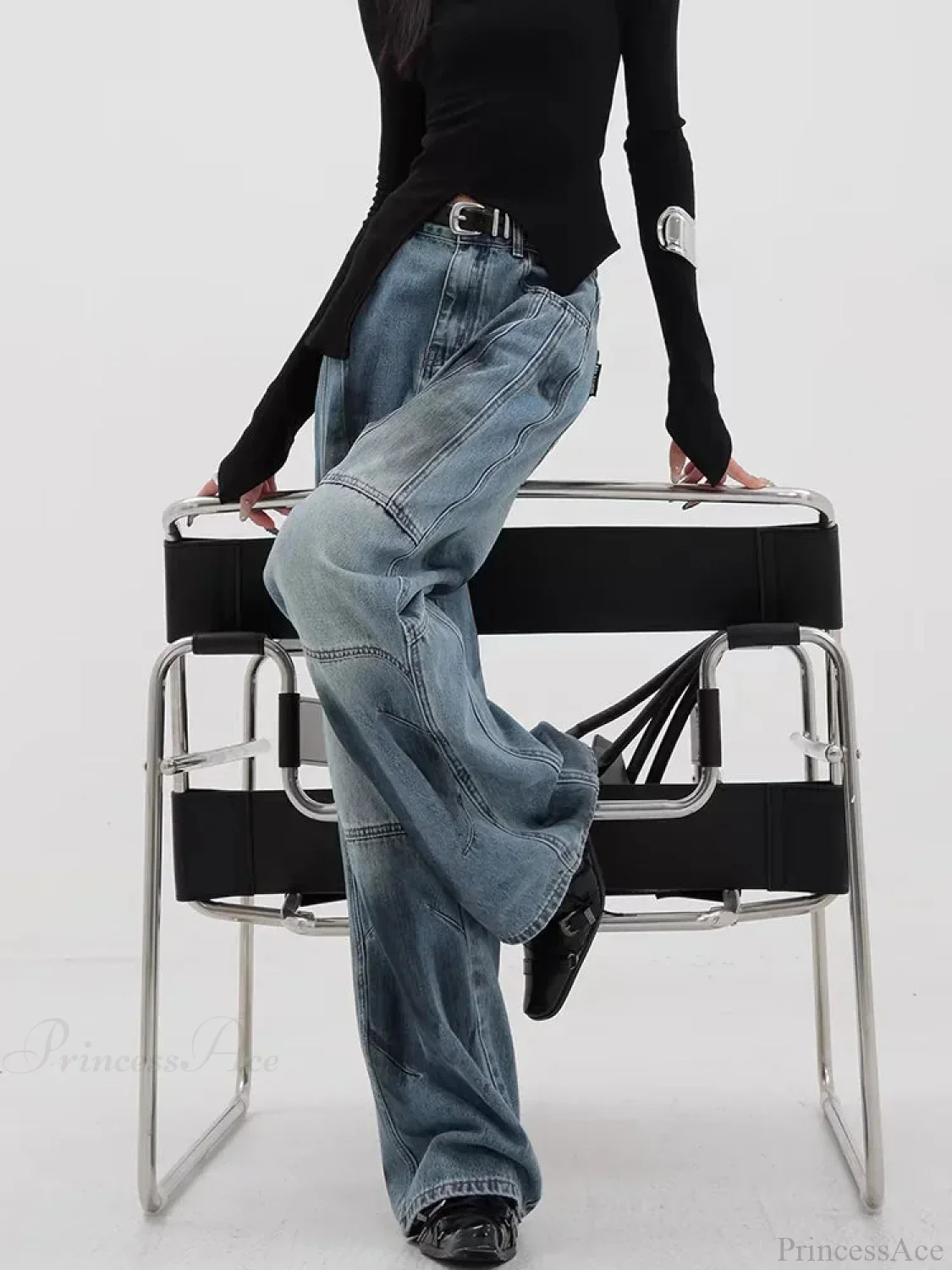 Azure Medieval Loose Harajuku Pant - Image 4