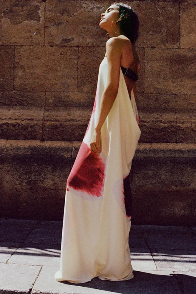 Backless Loose Maxi Floral Dress - Image 5