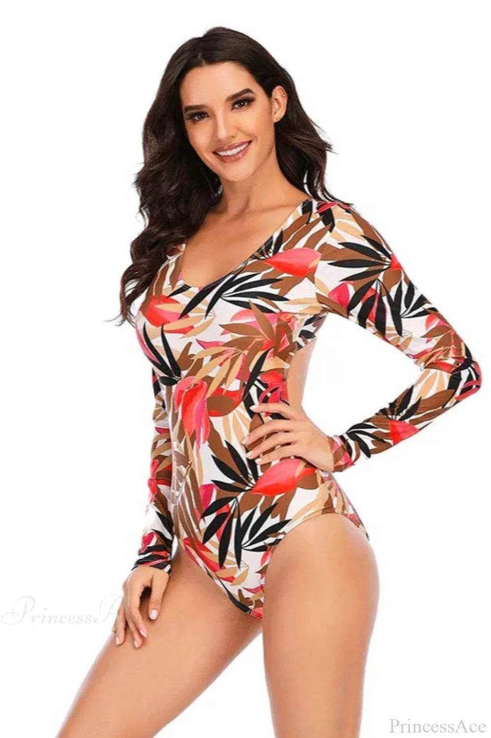 Backless Print Surfing One Piece Set - Image 10