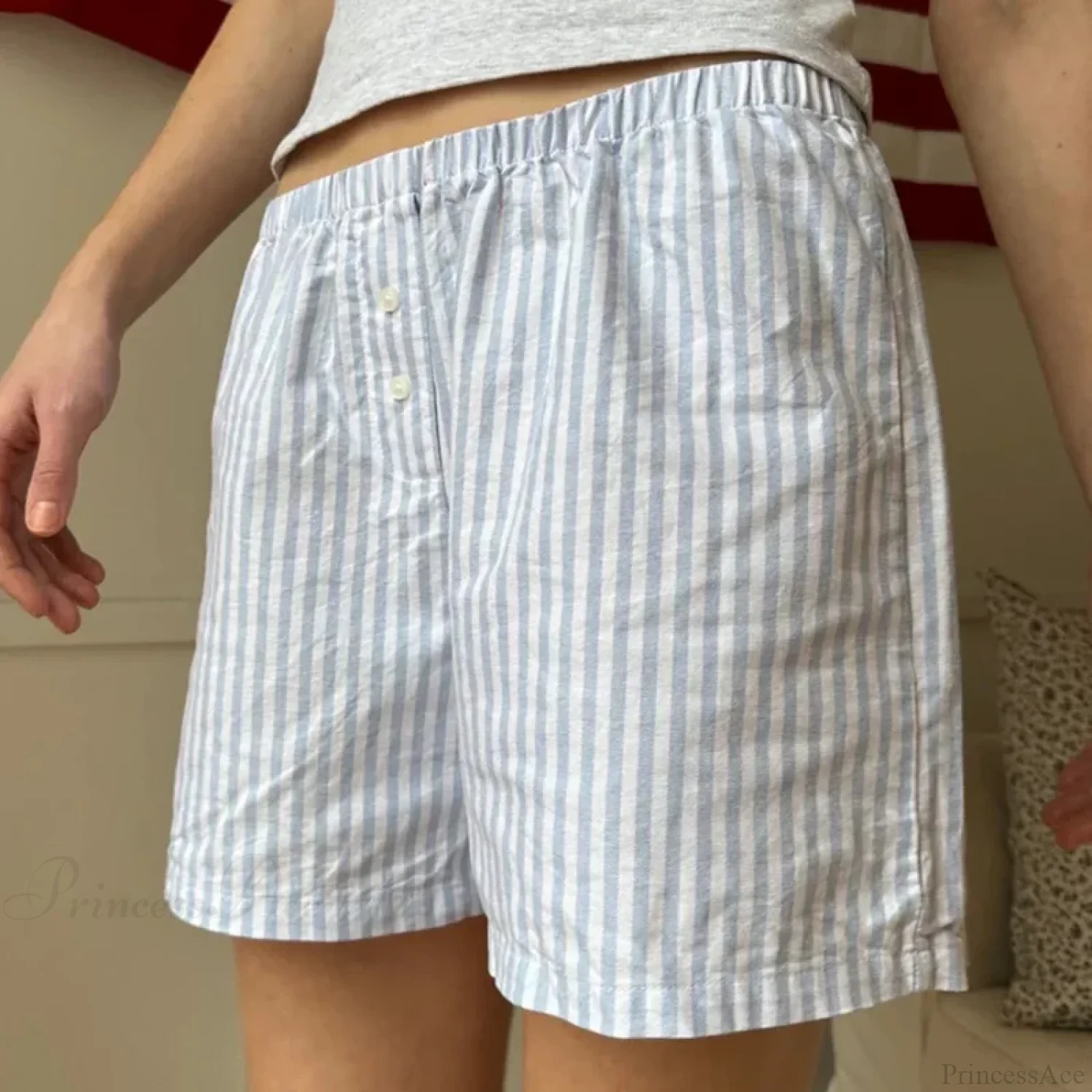 Baggy Striped Vintage Lounge Short - Image 3