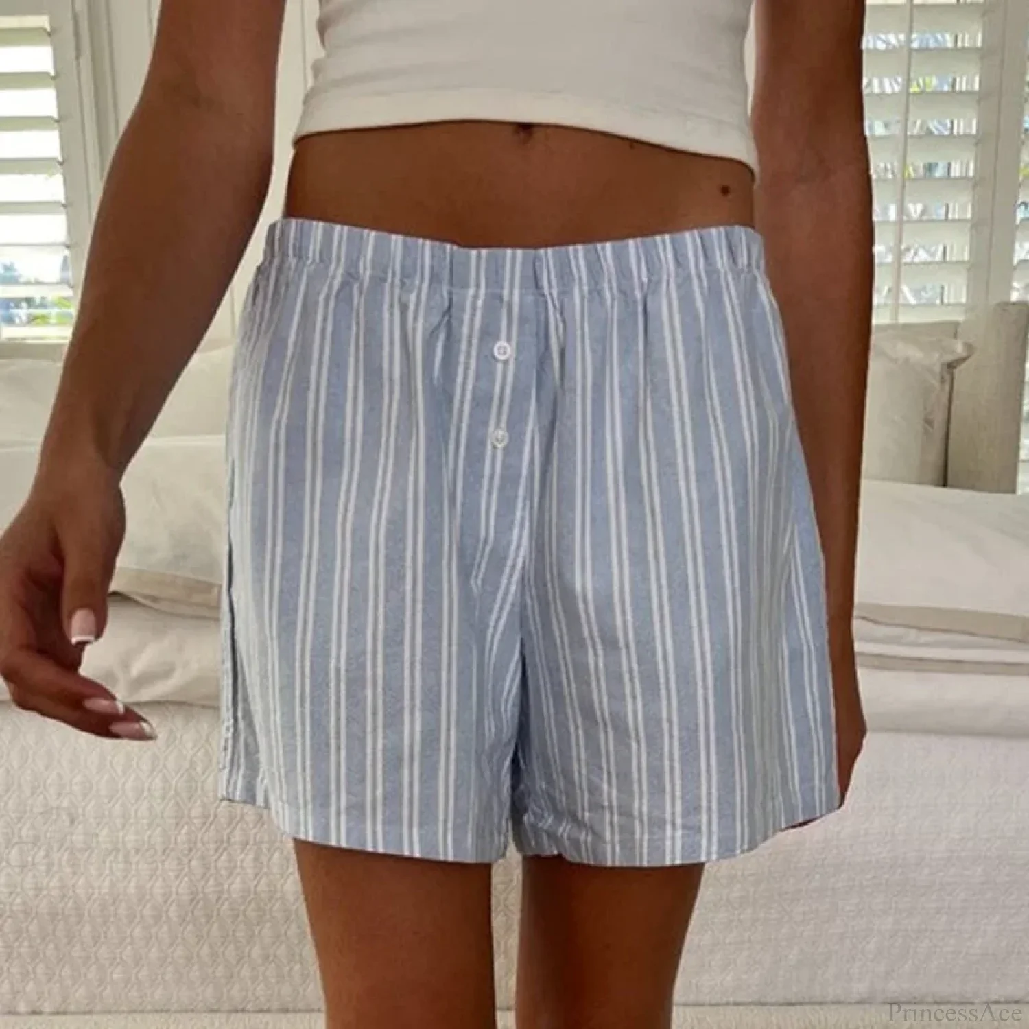 Baggy Striped Vintage Lounge Short - Image 4