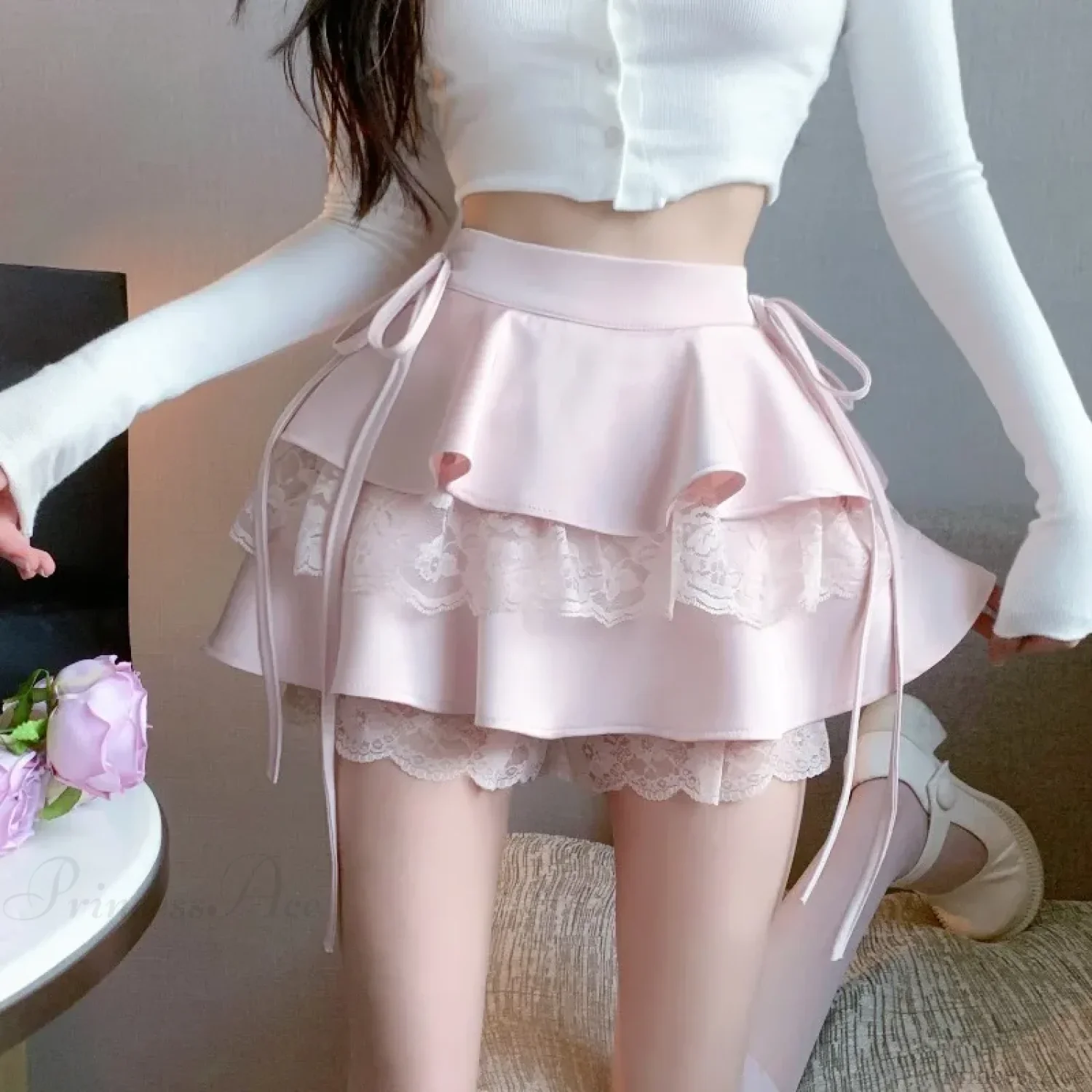 Bandage Lace Lolita Skirt - Image 3