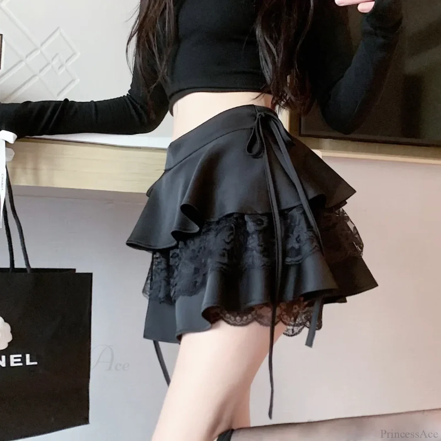 Bandage Lace Lolita Skirt - Image 4