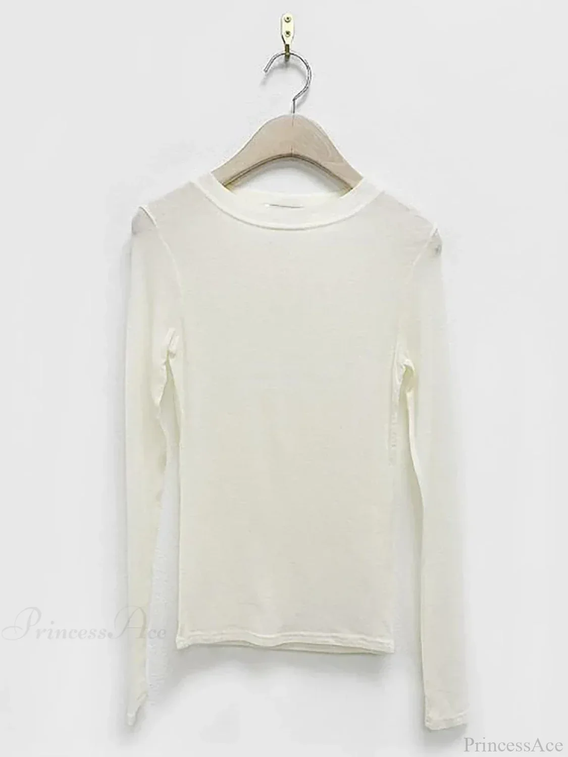 Basic Summer Breathable Long Sleeve Thin Knit Top - Image 7