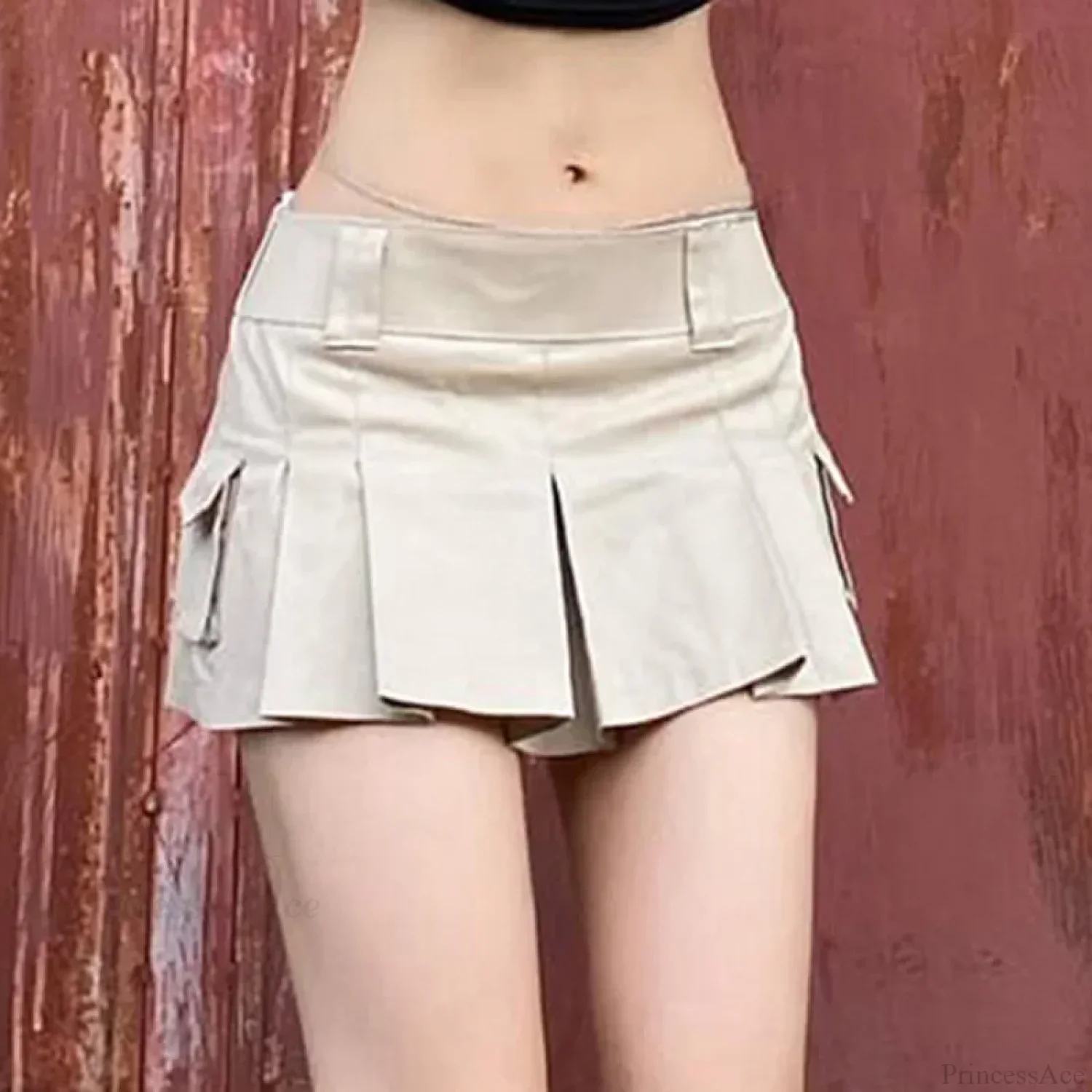 Black Pleated Tennis Style Skirt - Image 3