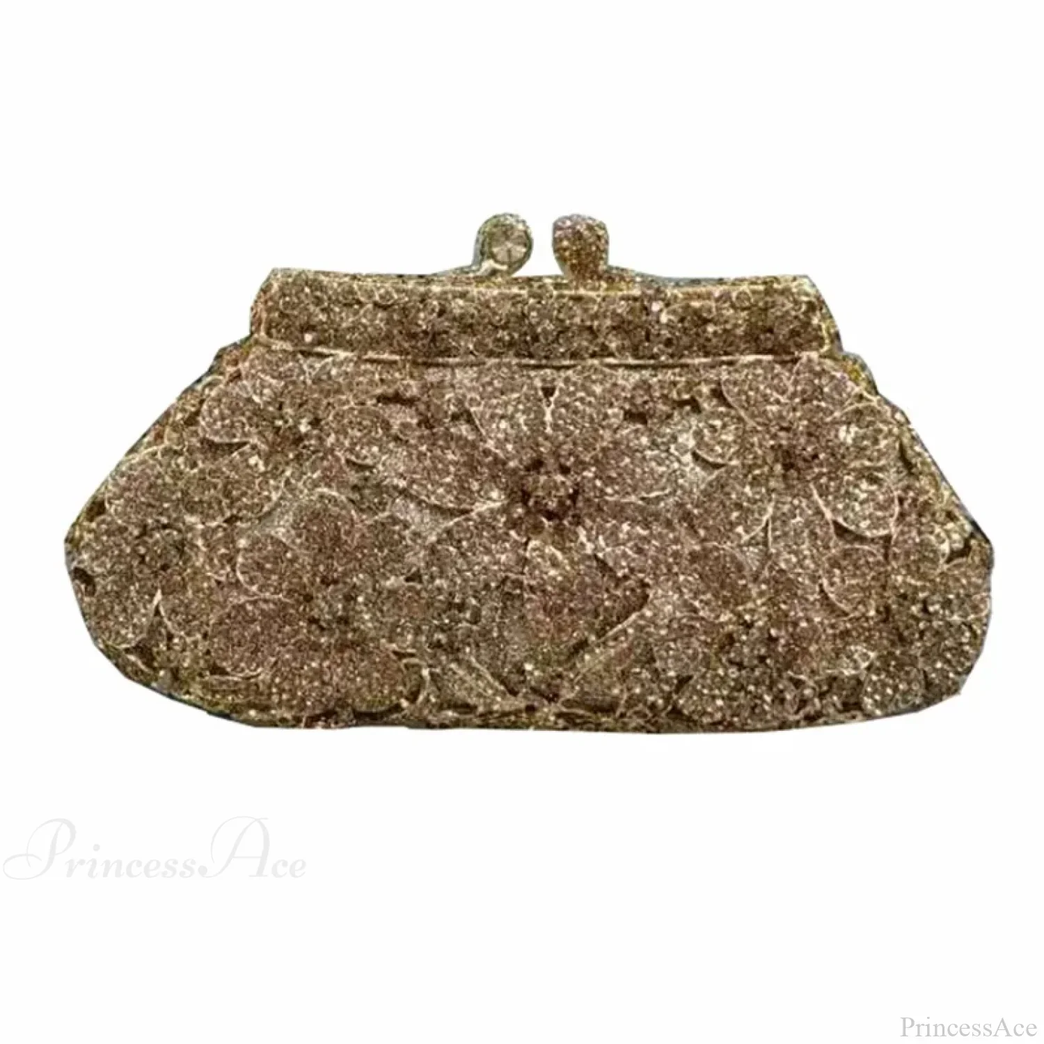 Bling Crystal Bridal Wedding Flower Diamond Clutch Bag - Image 8